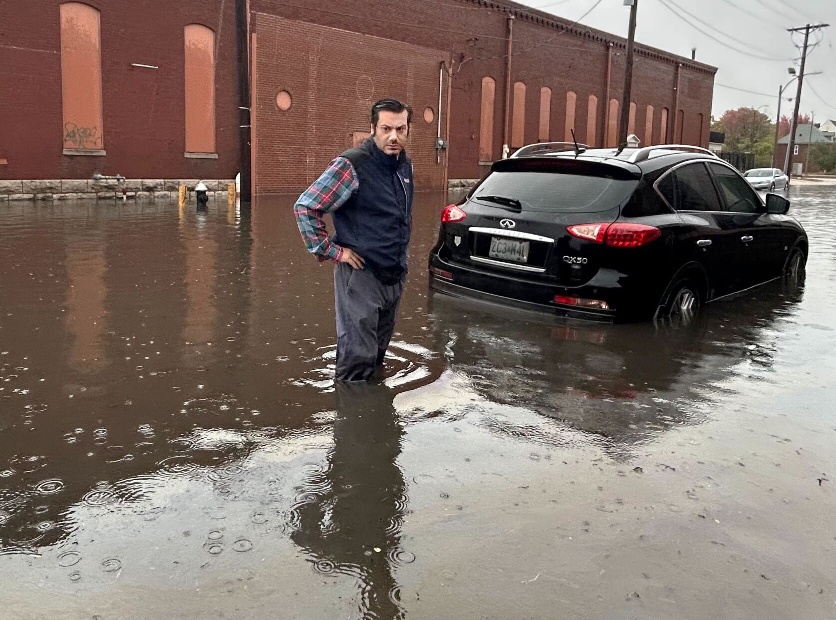 Heavy rains cause flash flooding in St. Louis area on Election Day